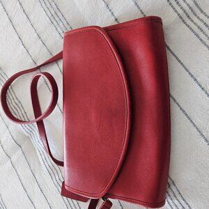 Vintage red Coach handbag